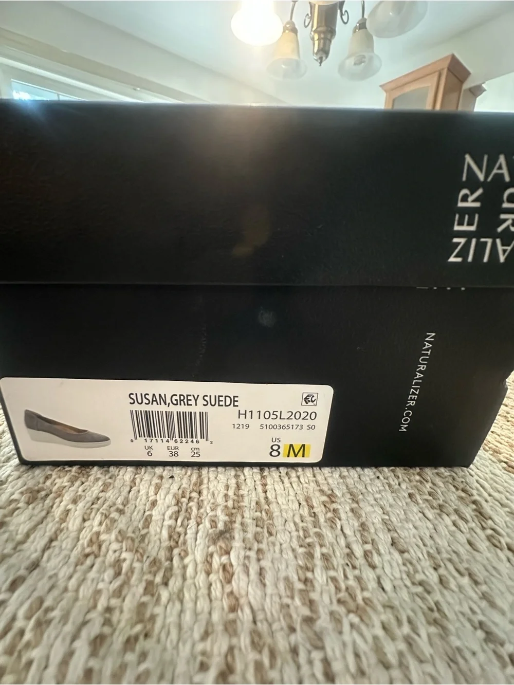 Naturalizer Gray Low Wedge Slip-On Flats